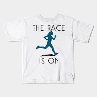 THE RACE IS ON Kids T-Shirt